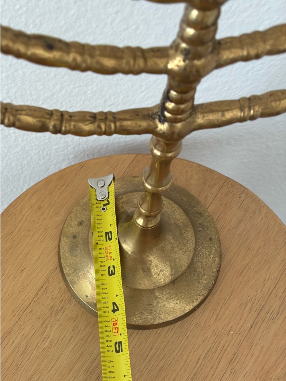 Vintage Solid Brass Menorah - Picture 8 of 8